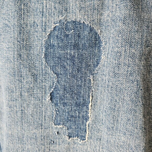 Vintage 70s Levi's 2 Pocket Type III Trucker Jacket Distressed Denim Small Aged - Picture 11 of 16